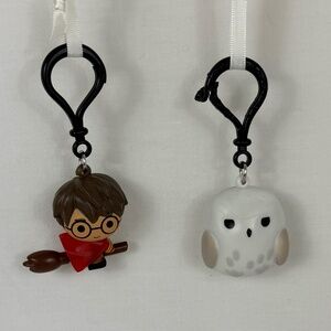 Figural 3D Bag Clips Harry Potter & Hedwig   WBEL Set of 2